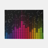 Equalizer Disco Lights Music Volume ドアマット (正面)