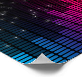 Equalizer Disco Lights Music Volume ポスター (角)