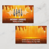 Equalizer Light Background | Mixer | Sound 名刺 (正面/裏面)