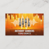 Equalizer Light Background | Mixer | Sound 名刺 (正面)