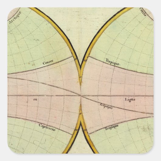 equaterの地図 スクエアシール (正面)
