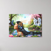 "Equations in Bloom" – A Digital Portrait キャンバスプリント (正面)