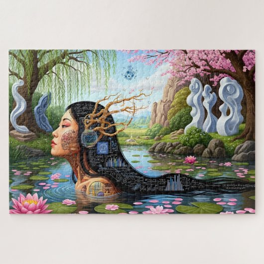 "Equations in Bloom" – A Digital Portrait ジグソーパズル (横)