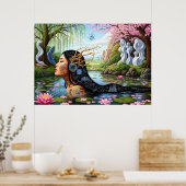 "Equations in Bloom" – A Digital Portrait ポスター (キッチン)