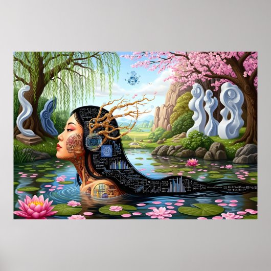 "Equations in Bloom" – A Digital Portrait ポスター (正面)