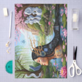 "Equations in Bloom" – A Digital Portrait 薄葉紙 (クラフト)