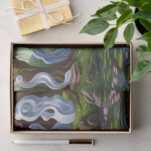 "Equations in Bloom" – A Digital Portrait 薄葉紙 (ギフト)