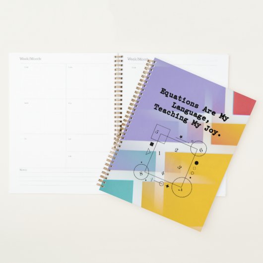 Equations My Language | Teaching My Joy Math プランナー手帳 (ディスプレー)