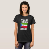 Equatorial Guinea Flag Design If lost send me to Tシャツ (正面フル)