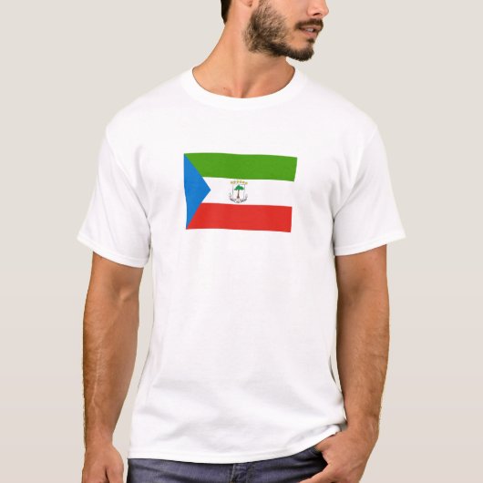 Equatorial Guinea Flag T-Shirt, Patriotic T-Shirts Tシャツ (正面)