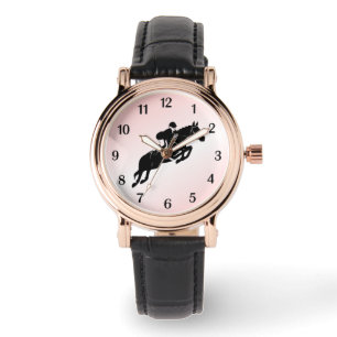 Equestrianジャンパ黒の数字 腕時計