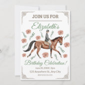 Equestrian Birthday Invitation 招待状 (正面)