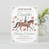 Equestrian Birthday Invitation 招待状 (スタンド正面)