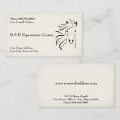 Equestrian Center Business Card 名刺 (正面/裏面)