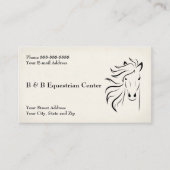 Equestrian Center Business Card 名刺 (正面)