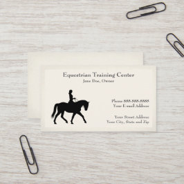 Equestrian Center Riding Stables Business Card 名刺