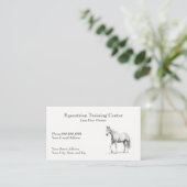 Equestrian Center Riding Stables Business Card 名刺 (スタンド正面)
