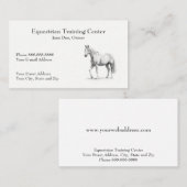Equestrian Center Riding Stables Business Card 名刺 (正面/裏面)