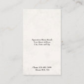 Equestrian Center Riding Stables Business Card 名刺 (裏面)