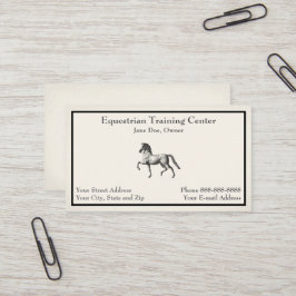Equestrian Center Riding Stables Business Card 名刺