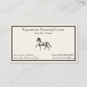 Equestrian Center Riding Stables Business Card 名刺 (正面)