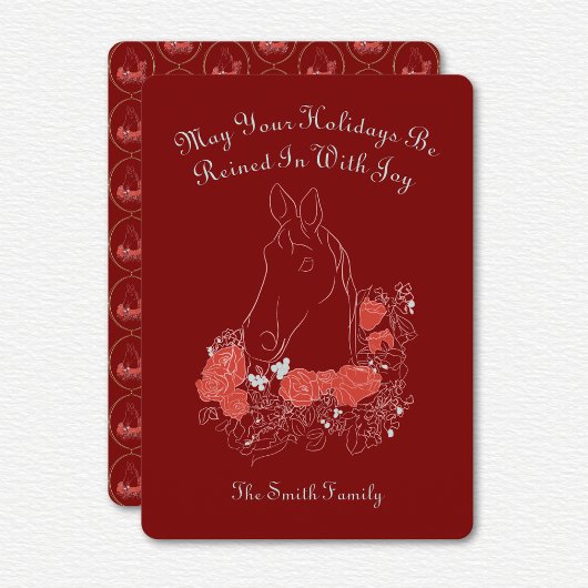 Equestrian Christmas Card 招待状