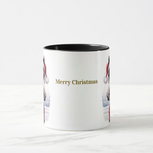 Equestrian Christmas Coffee Mug マグカップ (中央)