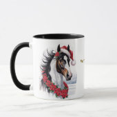 Equestrian Christmas Coffee Mug マグカップ (左)
