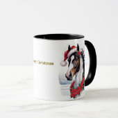 Equestrian Christmas Coffee Mug マグカップ (正面右)