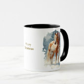 Equestrian Christmas Coffee Mug マグカップ (正面右)