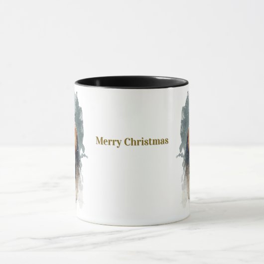 Equestrian Christmas Coffee Mug マグカップ (中央)