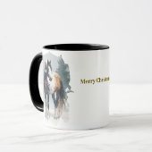 Equestrian Christmas Coffee Mug マグカップ (正面左)