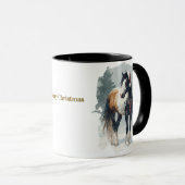 Equestrian Christmas Coffee Mug マグカップ (正面右)