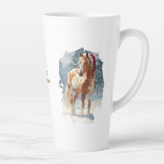 Equestrian Christmas Latte Mug カフェラテマグ (右)