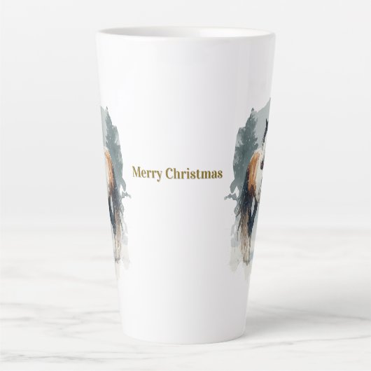 Equestrian Christmas Latte Mug カフェラテマグ (正面)