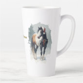 Equestrian Christmas Latte Mug カフェラテマグ (右)