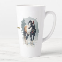 Equestrian Christmas Latte Mug カフェラテマグ