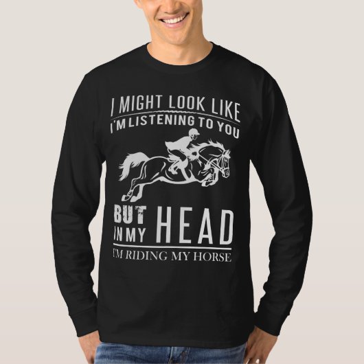Equestrian Daydreamer Tee - Trotting in My Imagina Tシャツ (正面)