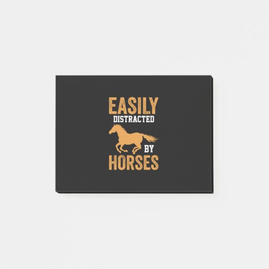 Equestrian Gift | Easily Distracted By Equestrian ポストイット (正面)