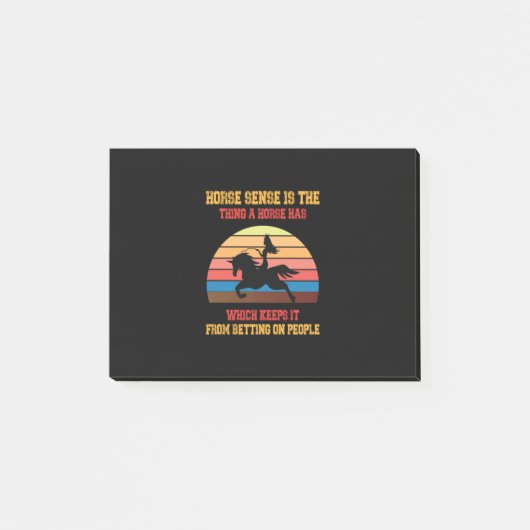 Equestrian Gift | Horse Sense Is The Thing ポストイット (正面)