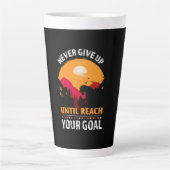 Equestrian Gift | Never Give Up Until Reach カフェラテマグ (正面)