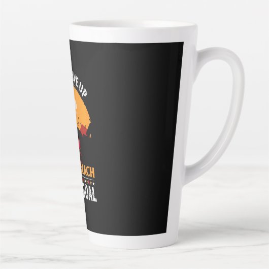 Equestrian Gift | Never Give Up Until Reach カフェラテマグ (右)