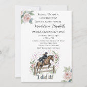 Equestrian Graduation 招待状 (正面)