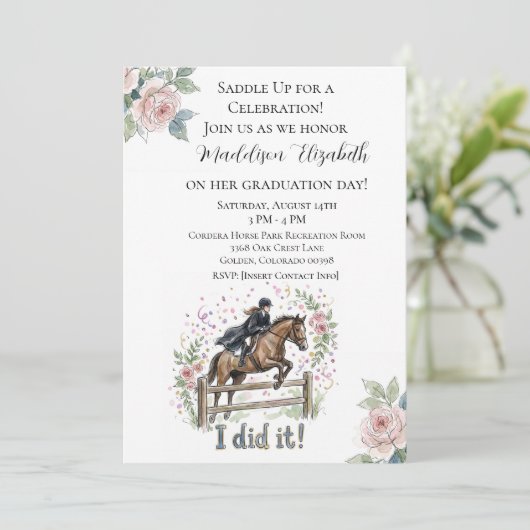 Equestrian Graduation 招待状 (スタンド正面)