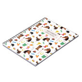 Equestrian Horse Pattern Notebook ノートブック (左側)