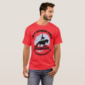 Equestrian Horse Vaulting Vaulter Horseback Riding Tシャツ (正面フル)