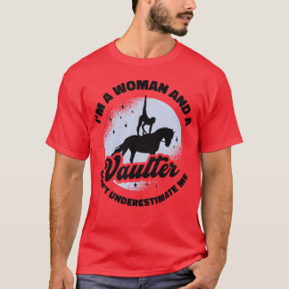 Equestrian Horse Vaulting Vaulter Horseback Riding Tシャツ