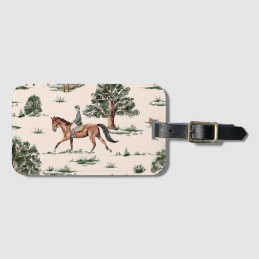 Equestrian Luggage Tag ラゲッジタグ (正面横)