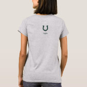 Equestrian Mom Estラインタイポグラフィ Tシャツ (裏面)