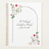 Equestrian Pink Floral Wedding Planner プランナー手帳 (正面)